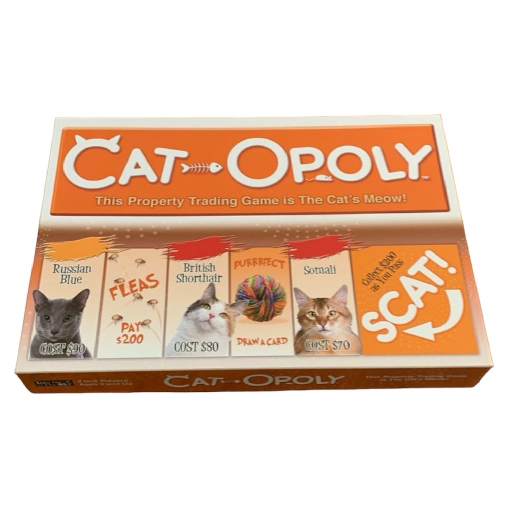 Cat-Opoly Cat Monopoly Board Game New NWOT